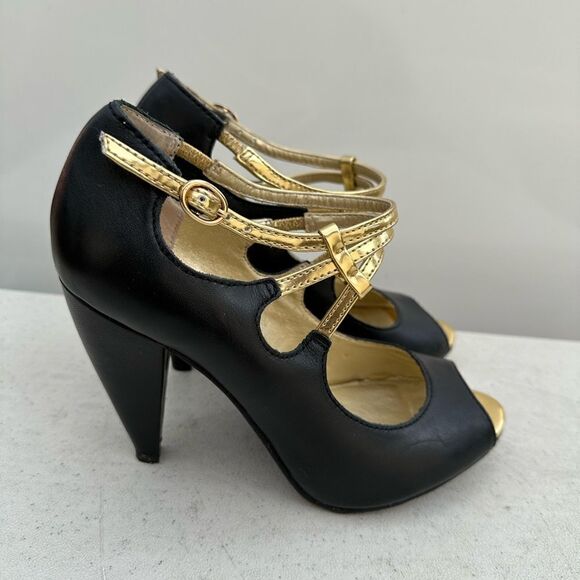 Seychelles Heart Grows Fonder Retro Peep Toe Strappy Mary Jane Pumps Size 6,5 - Picture 4 of 8